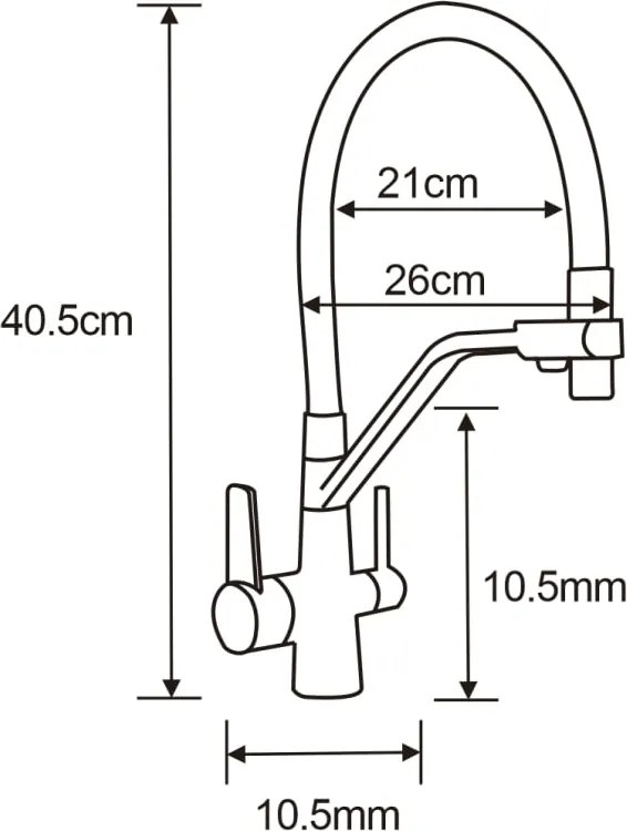 Mexen Duo bateria kuchenna, czarna - 671701-70