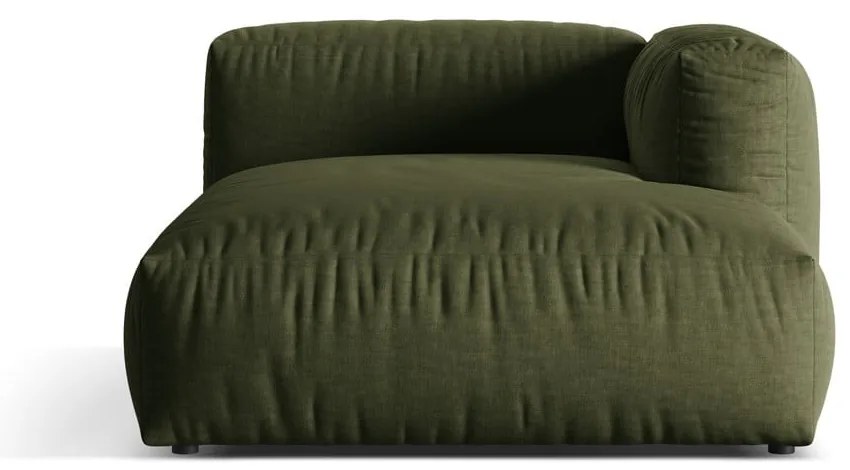 Zielony moduł sofy (prawostronny) Martina – Micadoni Home