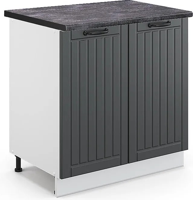 Szafka pod zlew antracytowy domek wiejski 80x60x82 fame-line