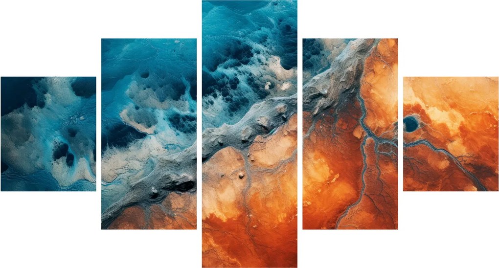 Obraz - Woda i ogień (125x70 cm)