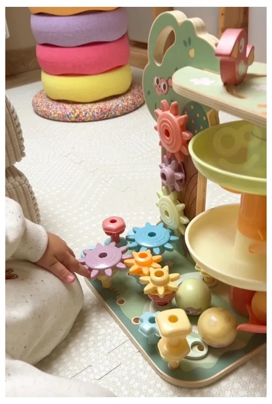 Woopie green drzewko aktywności kulodrom montessori 4w1 fsc