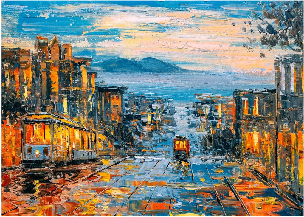 Obraz - Cable Car, San Francisco (70x50 cm)