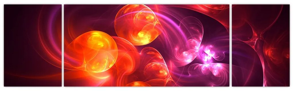 Obraz nowoczesnej abstrakcji (170x50 cm)
