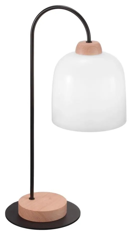 Kolarz A1352.71.W - Lampa stołowa NONNA 1xE27/60W/230V dąb/biała