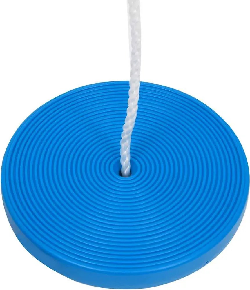 Niebieska dziecięca huśtawka ogrodowa dysk W1-B24