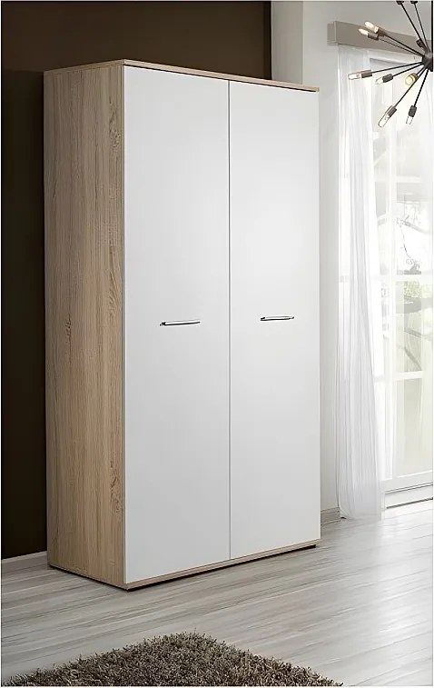 Szafa DINO 2D dąb/biała