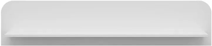 Biała minimalistyczna półka ścienna 140 cm - Entido 6X