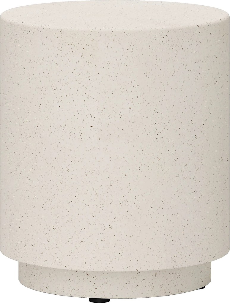 HOMCOM Stolik pomocniczy w wyglądzie betonu 37 cm x 37 cm x 43 cm Anorganiczny proszek rudny Szary