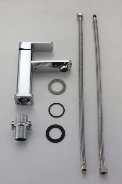 Bateria umywalkowa do łazienki 1233W kolorze chromu