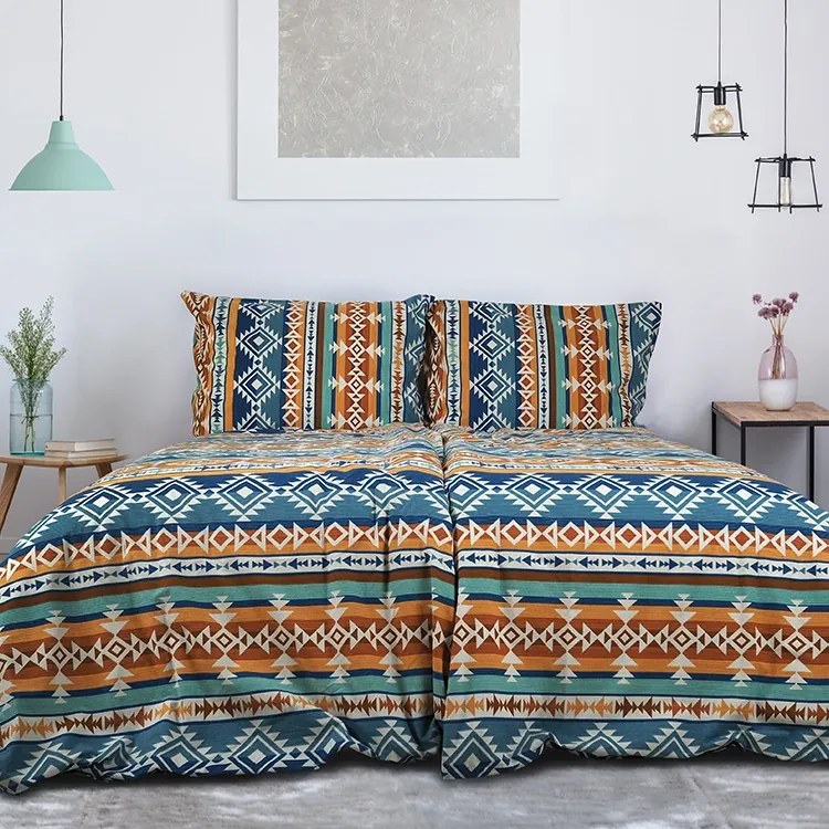 B.E.S. Petrovice Pościel flanelowa Aztec Spirit, 140 x 200 cm, 70 x 90 cm