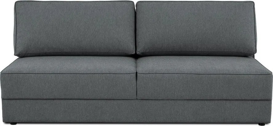 Ciemnoszara rozkładana sofa ze schowkiem 202 cm Dora – Scandic