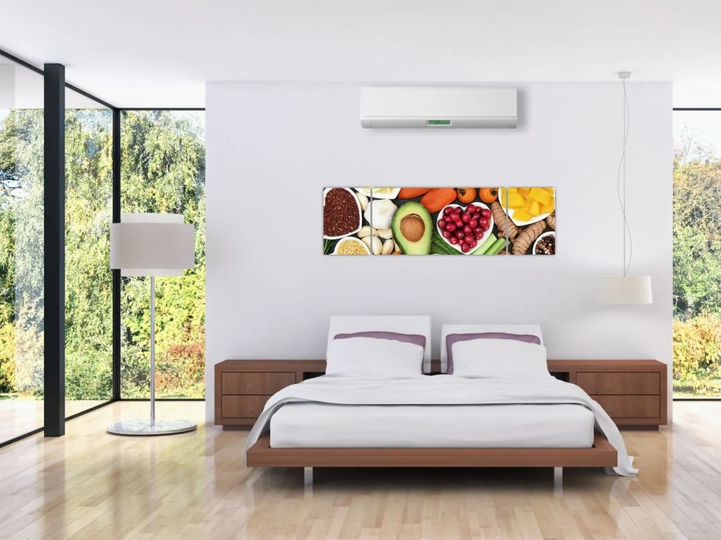 Obraz - Zdrowa żywność (170x50 cm)