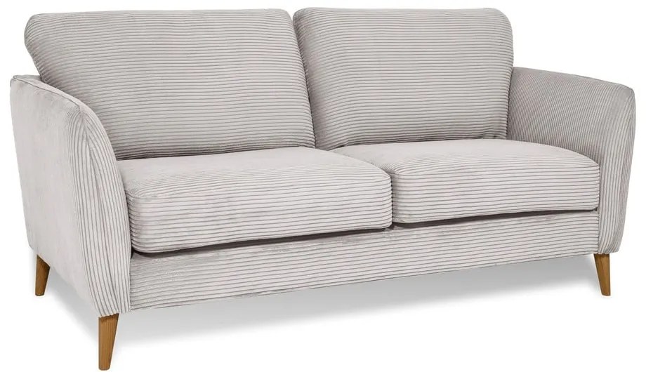 Jasnoszara sztruksowa sofa 170 cm Paris – Scandic
