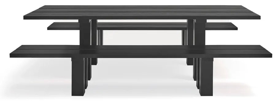Stół z blatem z drewna sosnowego 100x260 cm Banda – Teulat