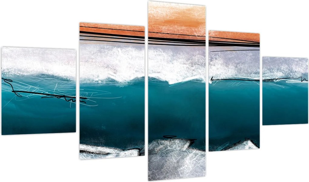 Obraz - Abstrakcja (125x70 cm)