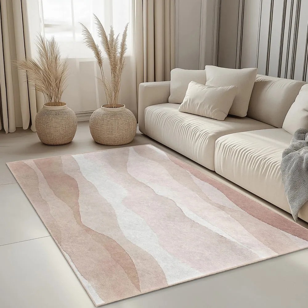 Kremowy dywan odpowiedni do prania 120x180 cm Komodo Beach – Mila Home