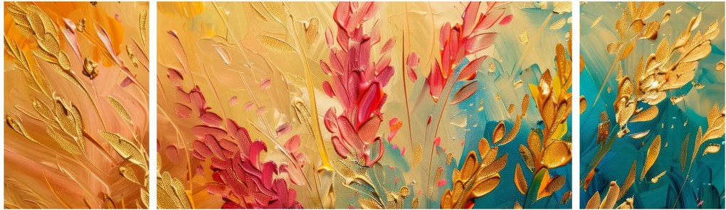 Obraz - Malowanie pola (170x50 cm)
