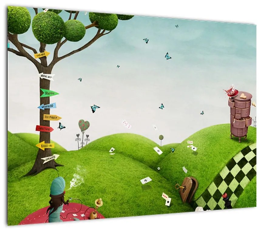 Obraz na szkle wspaniałego krajobrazu (70x50 cm)