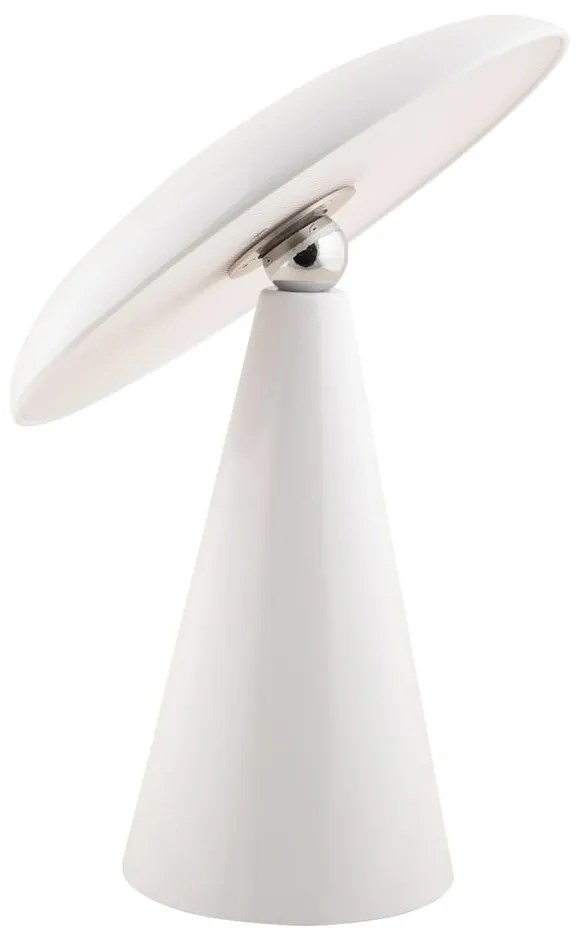 Biała lampa stołowa LED ze ściemniaczem (wysokość 26 cm) Phoebe – Leitmotiv