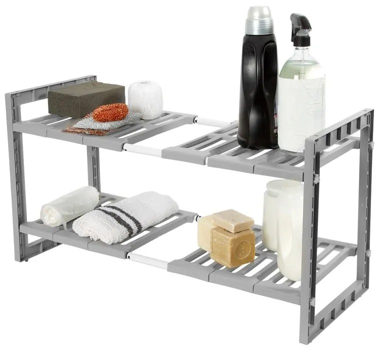 Półki do szafki pod zlewem z regulowaną szerokością Compactor Expandable Shelf