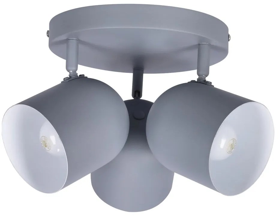 Jasnoniebieska lampa sufitowa z metalowym kloszem 32x32 cm Azuro – Candellux Lighting