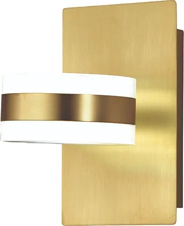 Dunk - Fabas Luce 2-Light Round Kinkiet - 16 W Ściemnialna Lampa Ścienna LED - Mosiądz Satynowy