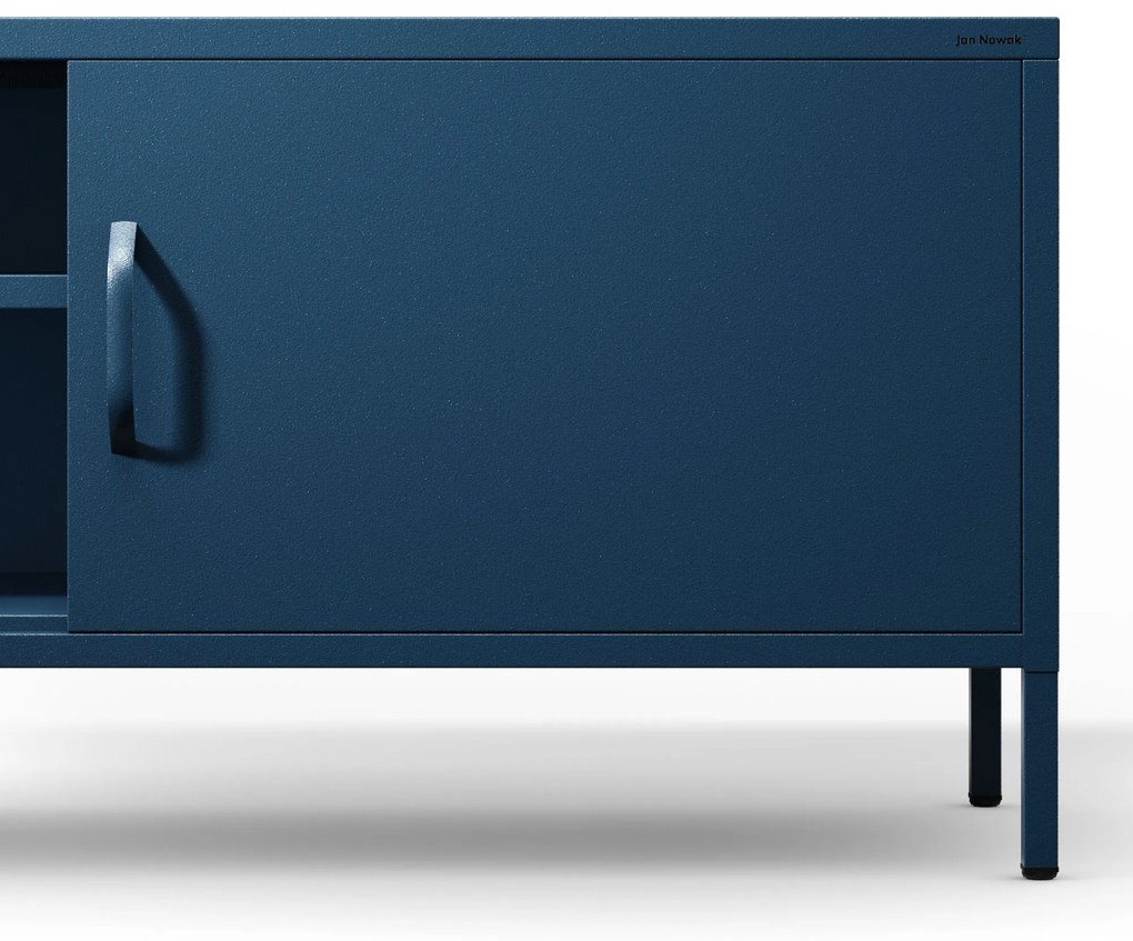 Szafka RTV długa XL granatowa ROSARIA 1700 x 400 x 500 mm