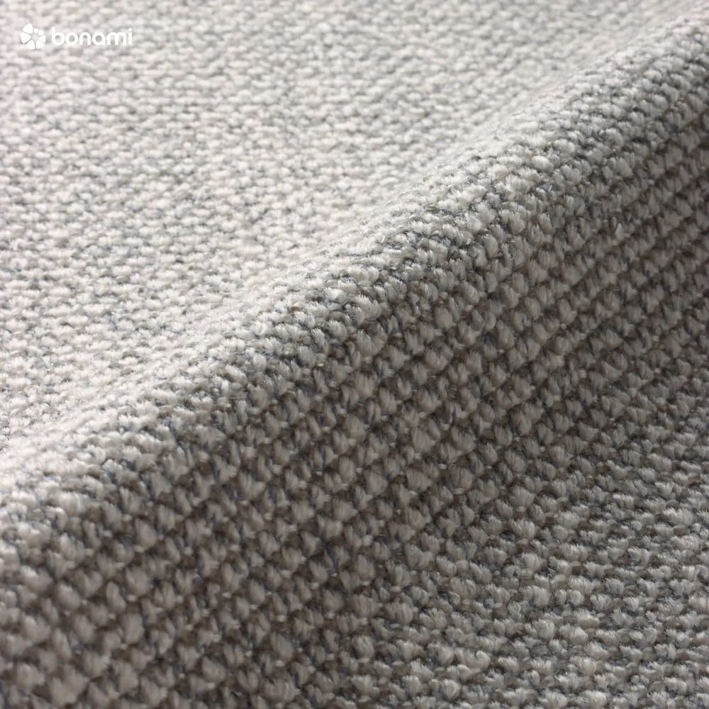 Szare tapicerowane łóżko dwuosobowe ze schowkiem ze stelażem 180x200 cm Atesio – Meise Möbel