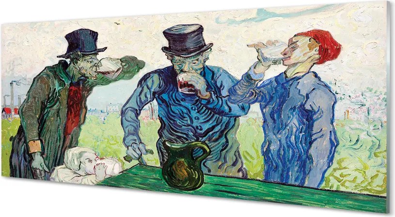 Szklany Panel Pijący - Vincent Van Gogh