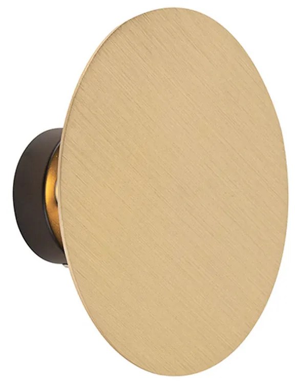 Inteligentna lampa ścienna okrągła złota w komplecie z 2 żarówkami WiFi G9 - PulleyDesignerski Oswietlenie wewnetrzne