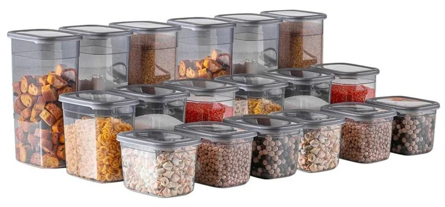Pojemniki na żywność 18 szt. na żywność Fresco – Hermia
