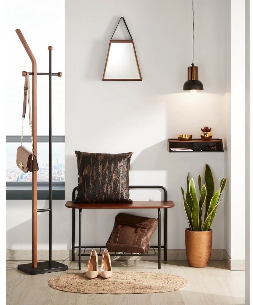 Wieszak w dekorze drewna orzechowego Kave Home Magali