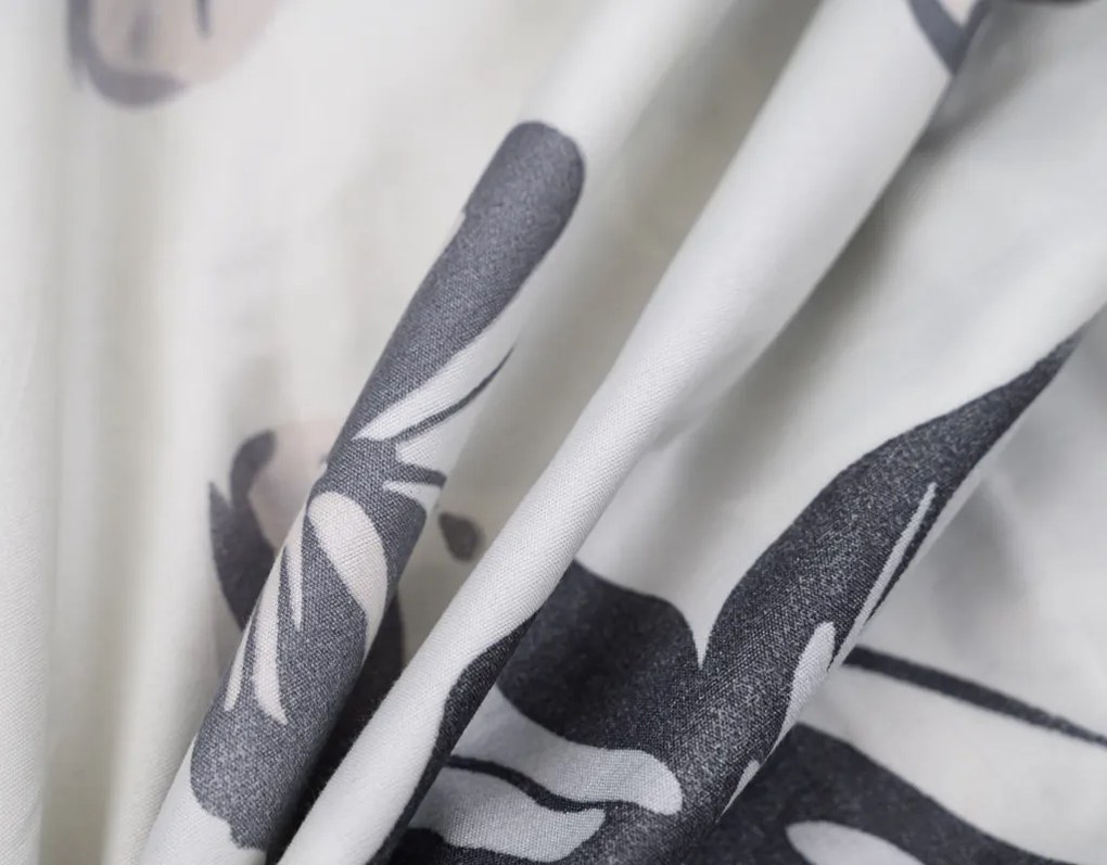 PrzytulneMieszkanie.pl PrzytulneMieszkanie.pl Pościel z mikrofibry BLACK BUTTERFLY kremowa Rozmiar pościeli: 2 szt 70 x 80 cm | 160 x 200 cm