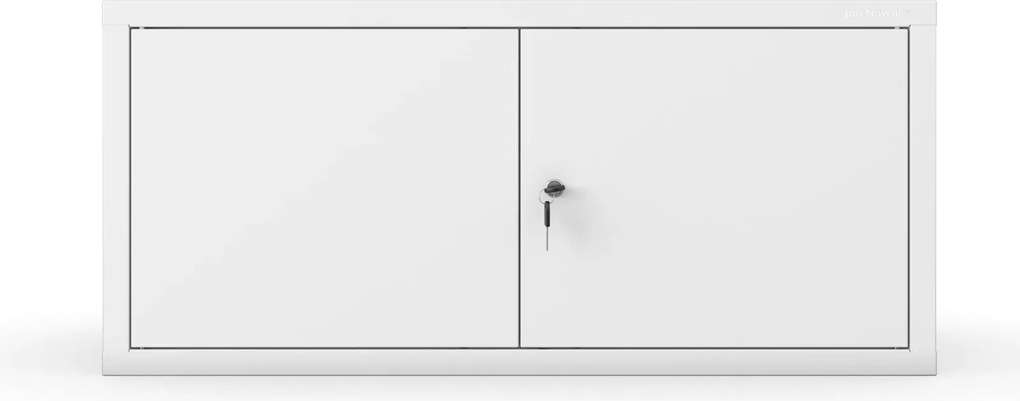 Metalowa nadstawka do szafy biurowej Ewa Compact, kolor biały