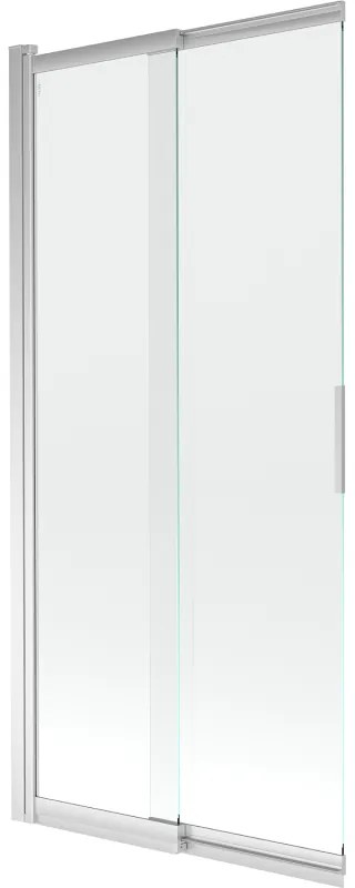Mexen Fox parawan nawannowy 2-skrzydłowy przesuwny 85 x 150 cm, transparent, chrom - 891-085-002-01-00