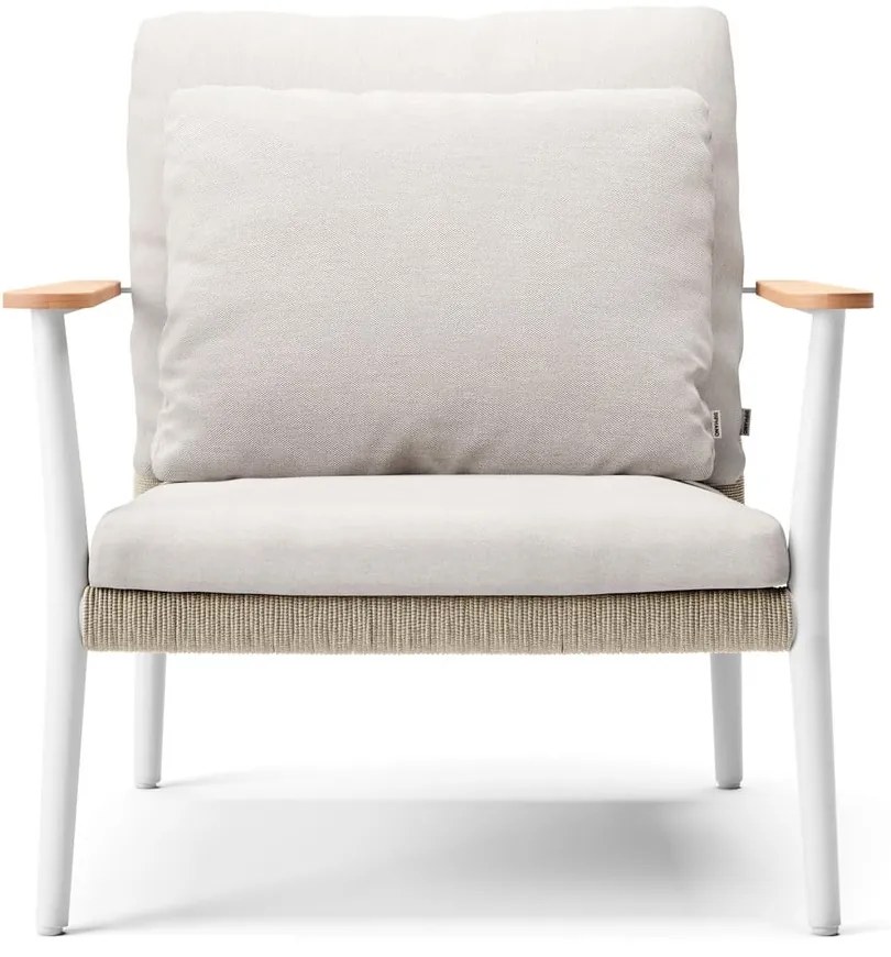 Kremowy zestaw mebli ogrodowych dla 4 osób Ray – Diphano