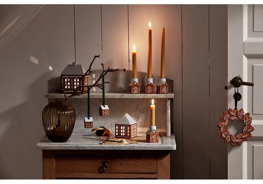 Ceramiczne ozdoby świąteczne zestaw 2 szt. 5 cm Gingerbread – Kähler Design