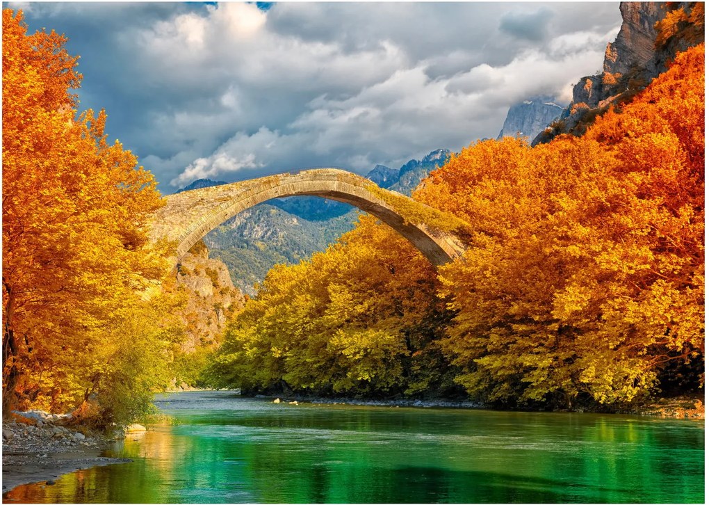 Obraz na szkle - Most Konitsa (70x50 cm)