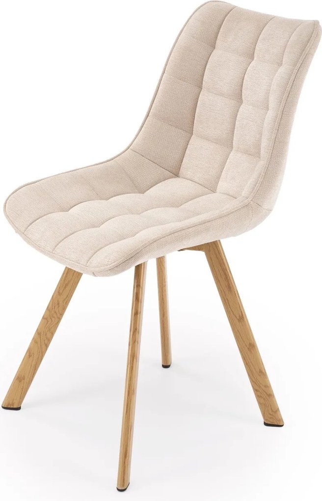Tapicerowane krzesło do jadalni K332 Halmar, nogi naturalne