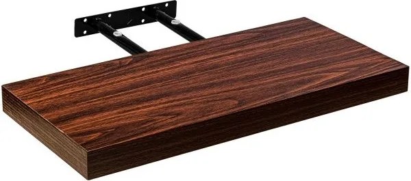 Półka ścienna Stilista Volato, 80 cm, ciemne drewno