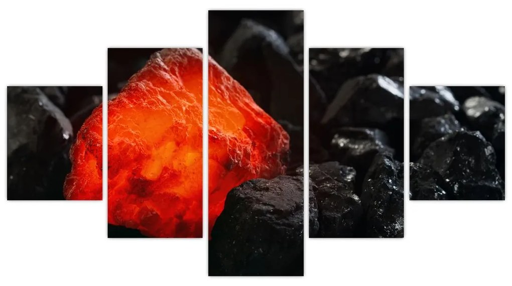 Obraz - świecący minerał (125x70 cm)