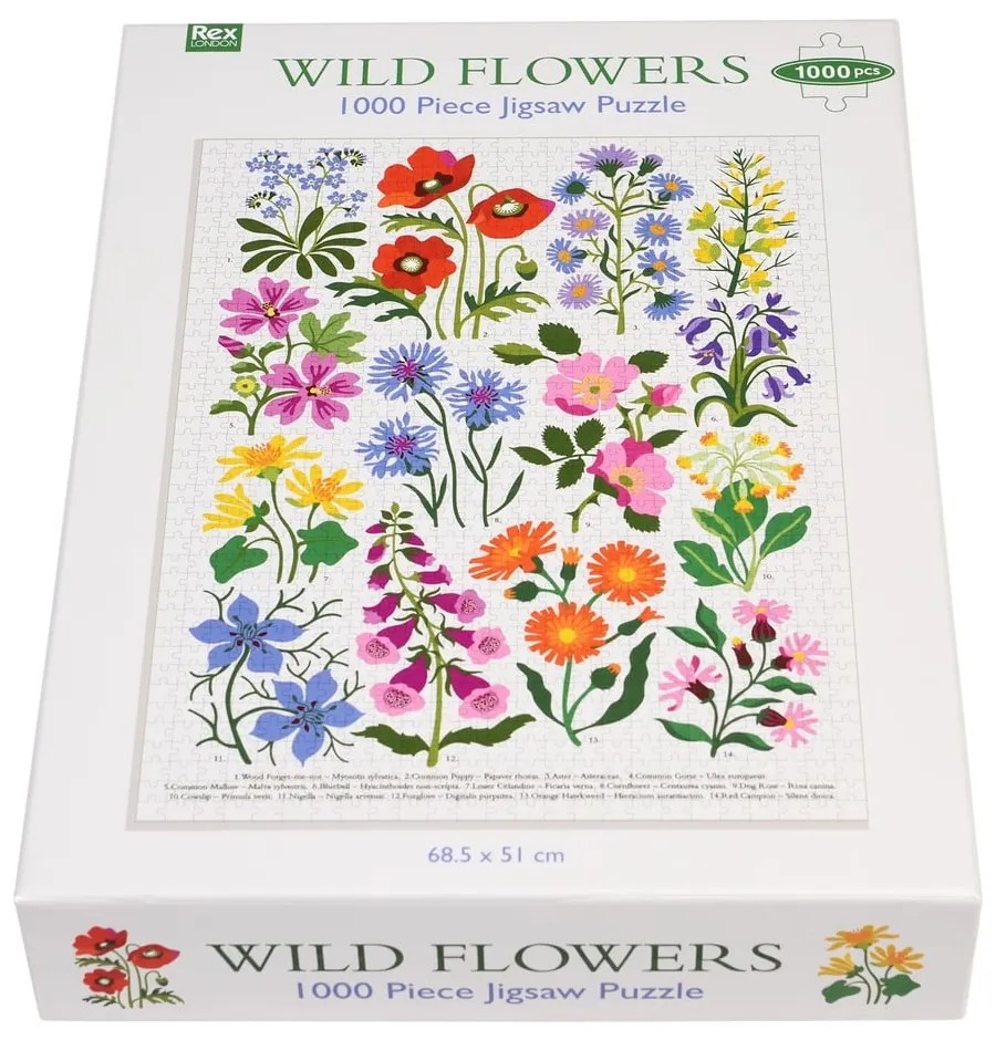 Puzzle (liczba elementów 1000) Wild Flowers – Rex London