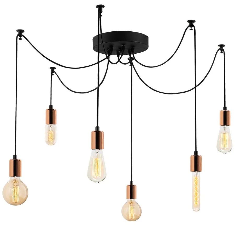 Lampa wisząca w kolorze miedzi Kabluni – Opviq lights