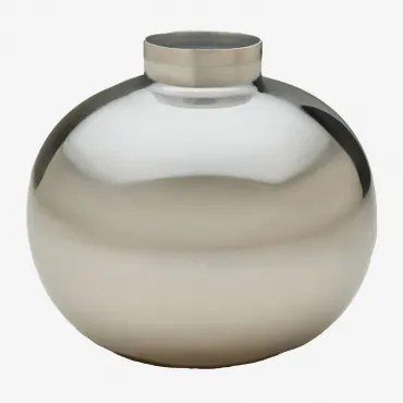 Wazon 10 Cm Ze Stali Nierdzewnej Elberton Chrome - Sklum