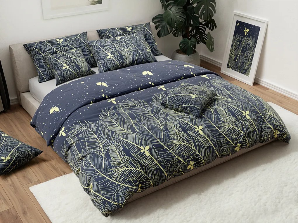 PrzytulneMieszkanie.pl PrzytulneMieszkanie.pl Pościel bawełniana VISATA czarna, 100% bawełna Rozmiar pościeli: 70 x 90 cm | 140 x 200 cm