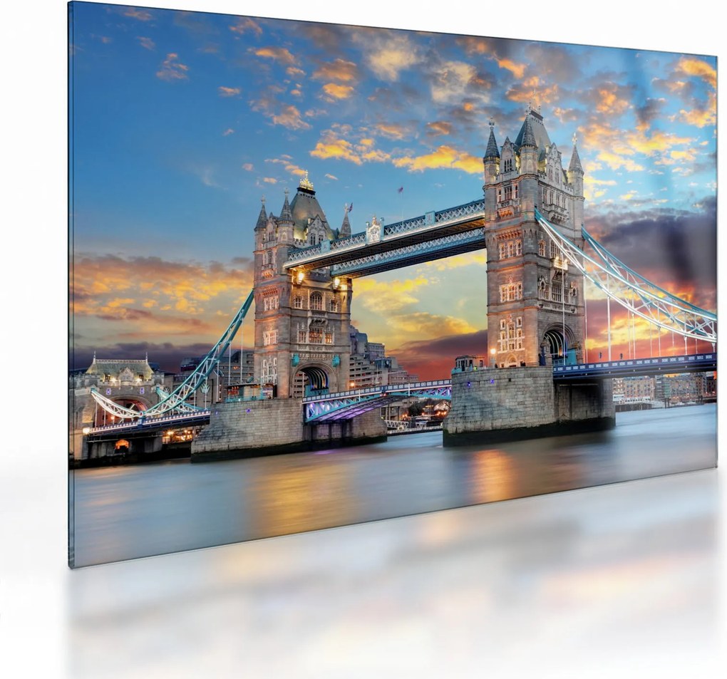 Obraz na szkle - Tower Bridge, Londyn, Anglia (70x50 cm)