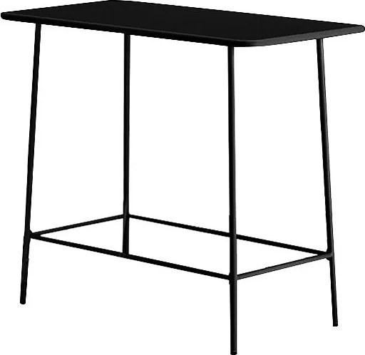 Stół ogrodowy wysoki z metalu dł. 120 cm - Czarny - MIRMANDE marki MYLIA