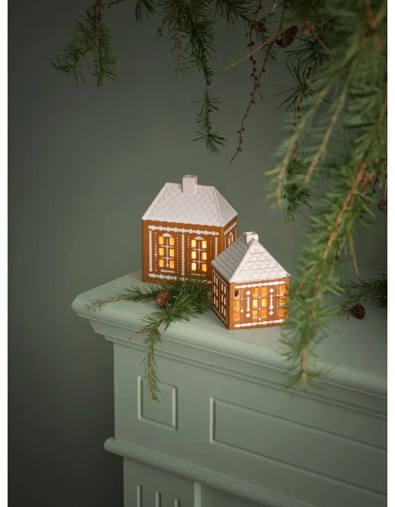 Kamionkowy świecznik na świeczkę typu tealight Gingerbread Lighthouse – Kähler Design