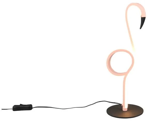 Różowa lampa stołowa LED (wysokość 35 cm) Ingo – Trio