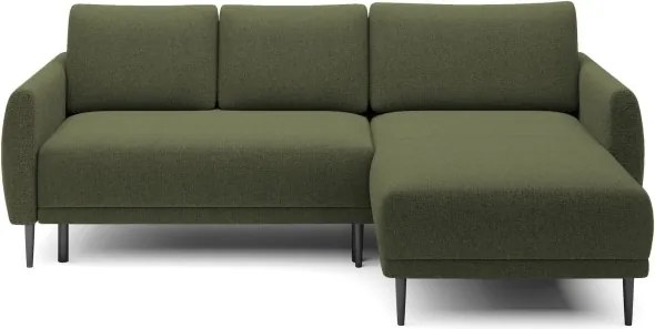 Narożnik BONO z funkcją spania Drewniane nóżki Eleganckie podłokietniki Głębokie siedzisko Prawa strona Barrel 38